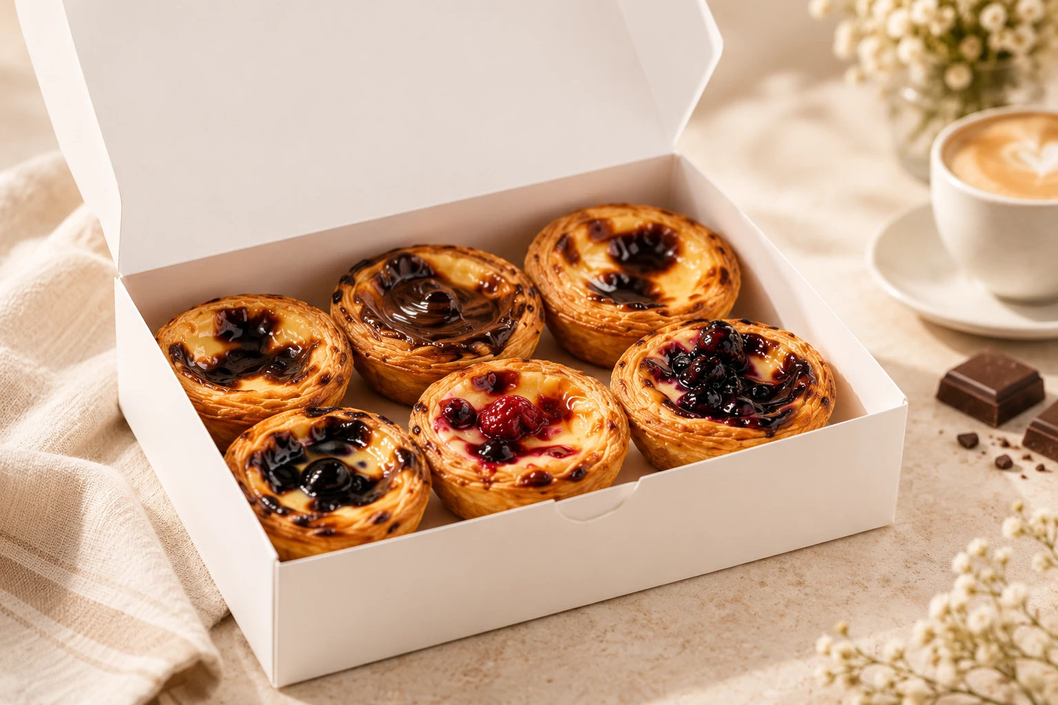 Boîte de pastéis assortis