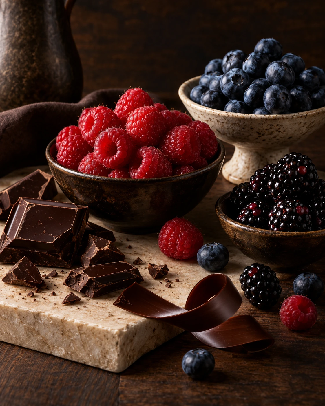 Fruits rouges et chocolat
